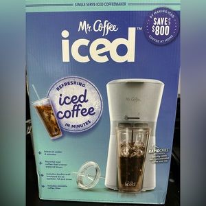 NEW Mr. Coffee Iced Coffee Maker with Reusable Tumbler and Coffee Filter